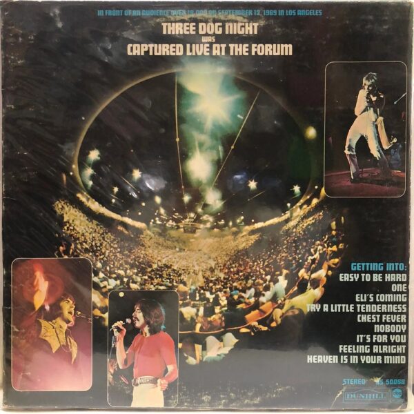 THREE DOG NIGHT - CAPTURED LIVE AT THE FORUM  LP