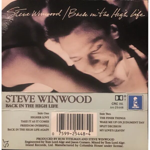 STEVE WINWOOD - BACK IN THE HIGH LIFE  CASSETTE