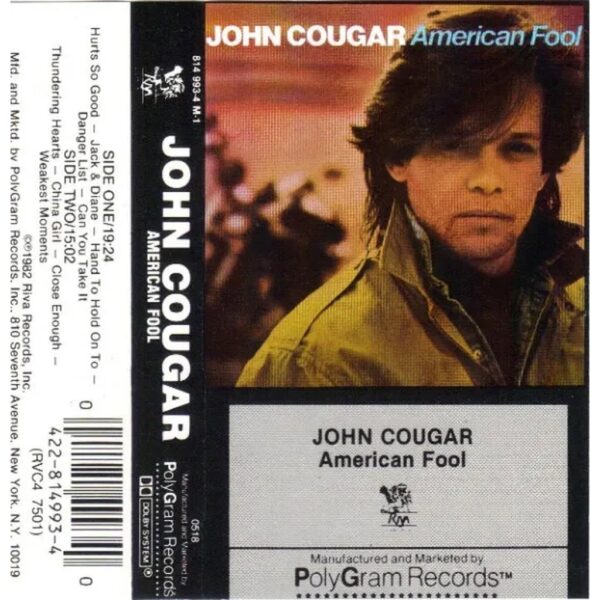 JOHN COUGAR - AMERICAN FOOL CASSETTE