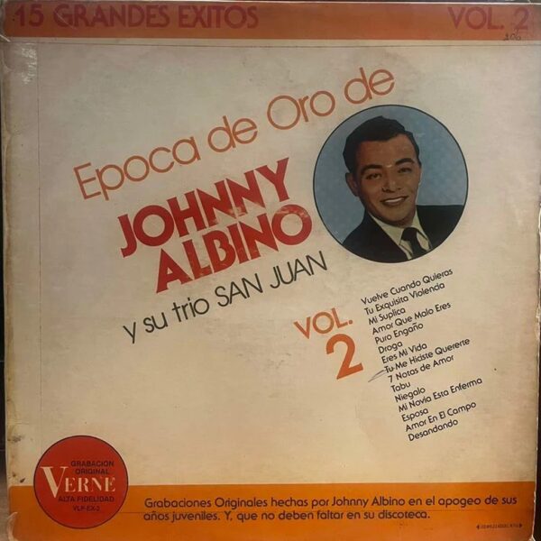 JOHNNY ALBINO - EPOCA DE ORO VOLUMEN 2 LP