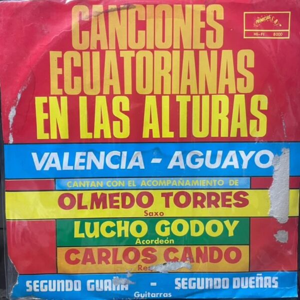 DUO VALENCIA AGUAYO - CANCIONES ECUATORIANAS EN LAS ALTURAS LP (DE EPOCA)
