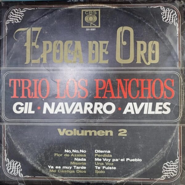 TRIO LOS PANCHOS - EPOCA DE ORO VOL.2  LP (DE EPOCA)
