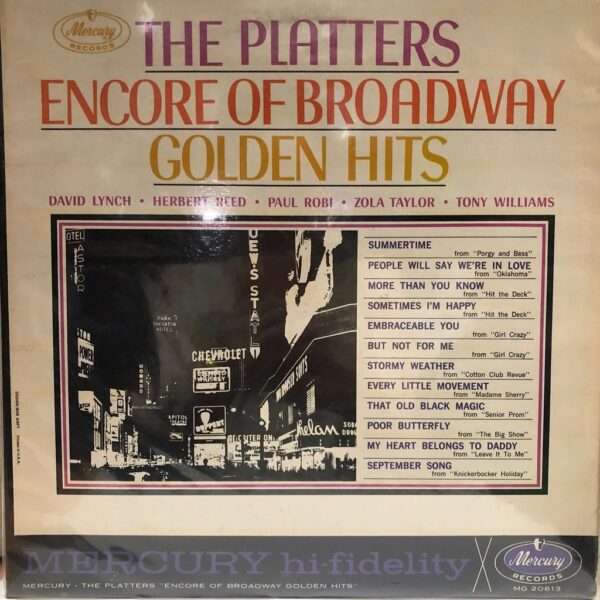 THE PLATTERS - ENCORE OF BROADWAY GOLDEN HITS  LP