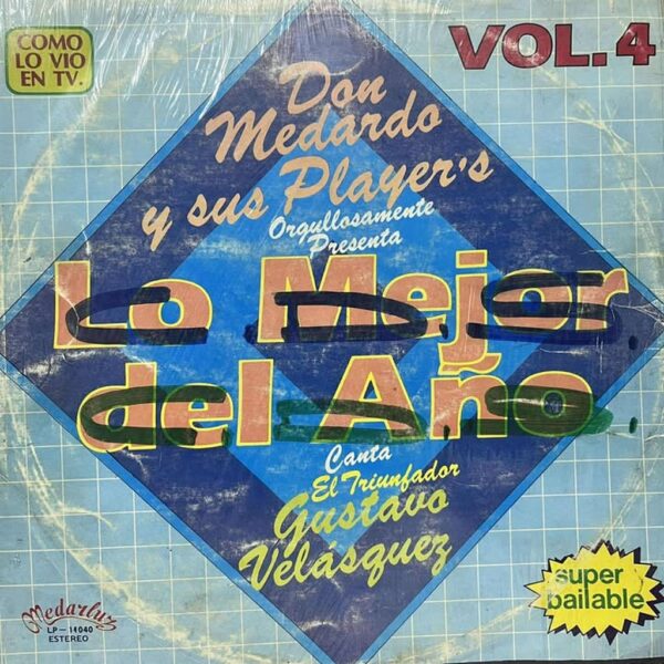 DON MEDARDO Y SUS PLAYERS - LO MEJOR DEL AÑO VOL 4 LP (DE EPOCA)