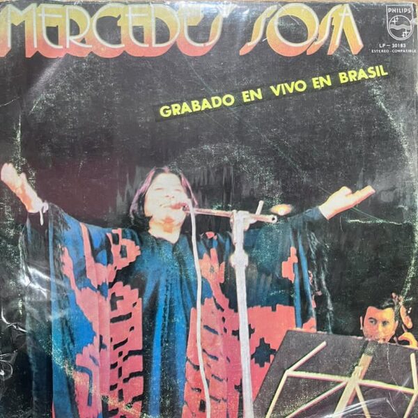 MERCEDES SOSA - GRABADO EN VIVO EN BRASIL LP (DE EPOCA)