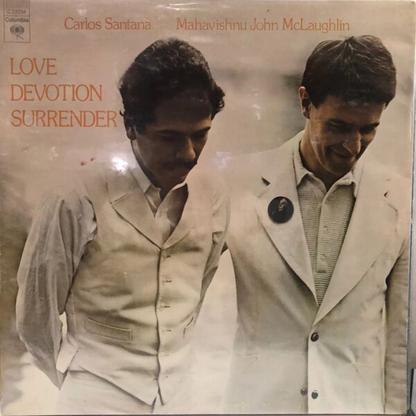 CARLOS SANTANA Y MAHAVISHNU JOHN McLAUGHLIN - LOVE DEVOTION SURRENDER  LP