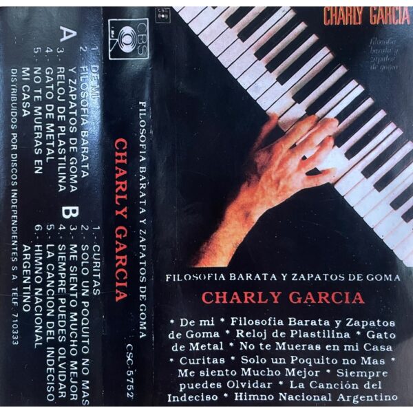 CHARLY GARCIA - FILOSOFIA BARATA Y ZAPATOS DE GOMA CASSETTE
