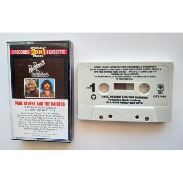 PAUL REVERE AND THE RAIDERS - ALL TIME GREATEST HITS CASSETTE