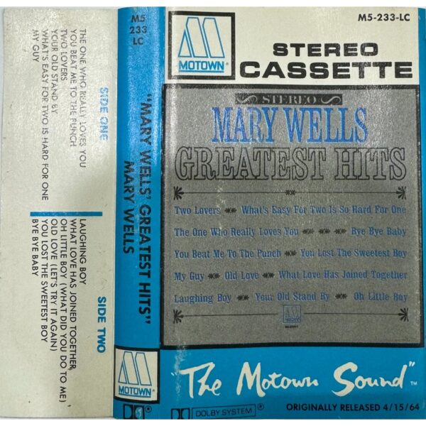MARY WELLS - GREATEST HITS  CASSETTE