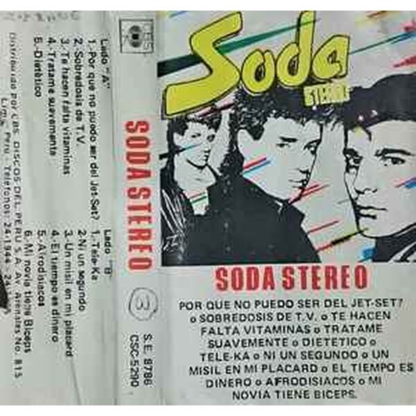 SODA STEREO - SODA STEREO CASSETTE