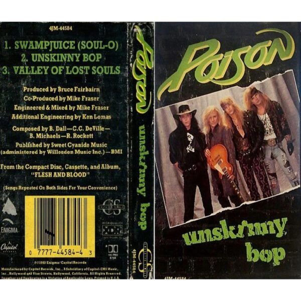 POISON - UNSKINNY BOP CASSETTE (DE EPOCA)