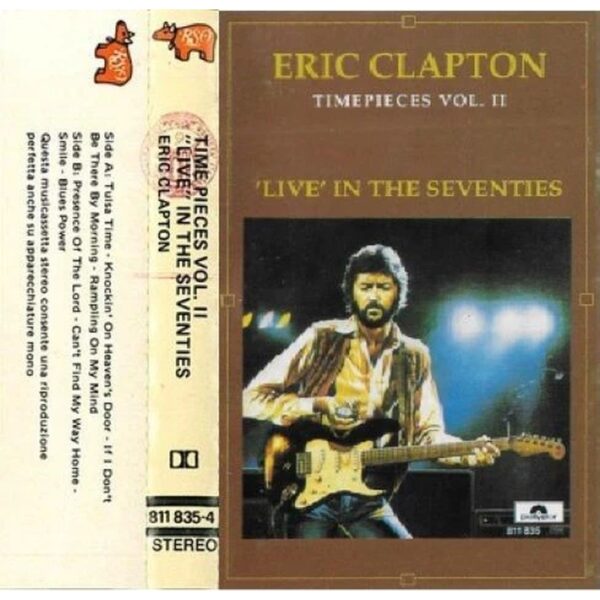 ERIC CLAPTON - TIME PIECES VOL.II / 'LIVE' IN THE SEVENTIES CASSETTE (DE EPOCA)