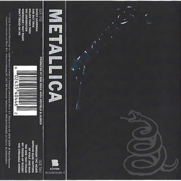 METALLICA - THE BLACK ALBUM CASSETTE