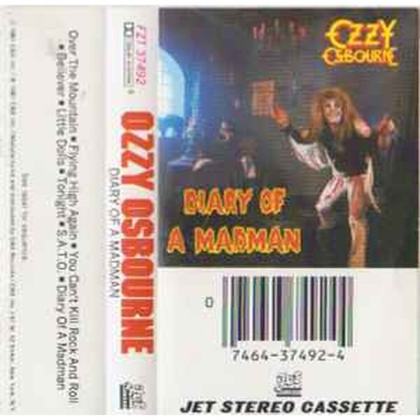 OZZY OSBOURNE - DIARY OF A MADMAN CASSETTE