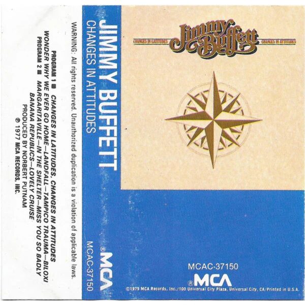 JIMMY BUFFETT - CHANGES IN ATTITUDES  CASSETTE