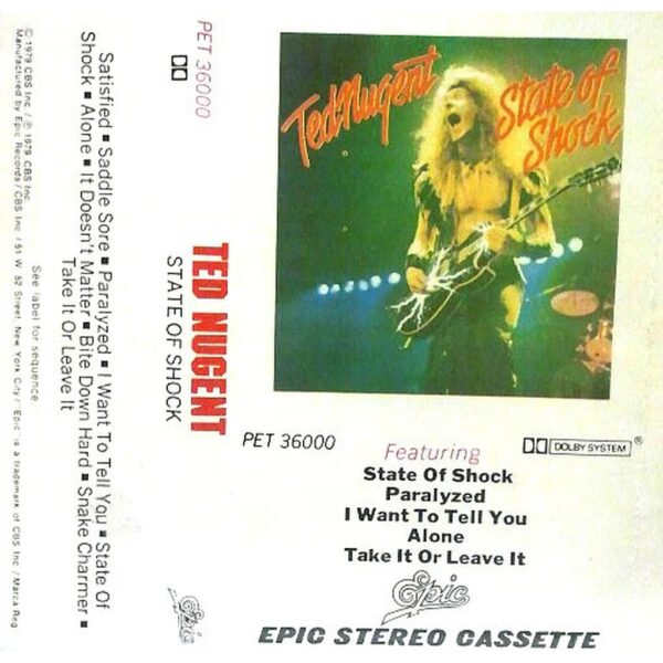 TED NUGENT - STATE OF SHOCK  CASSETTE