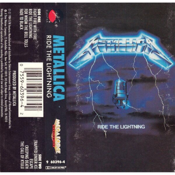 METALLICA - RIDE THE LIGHTNING CASSETTE