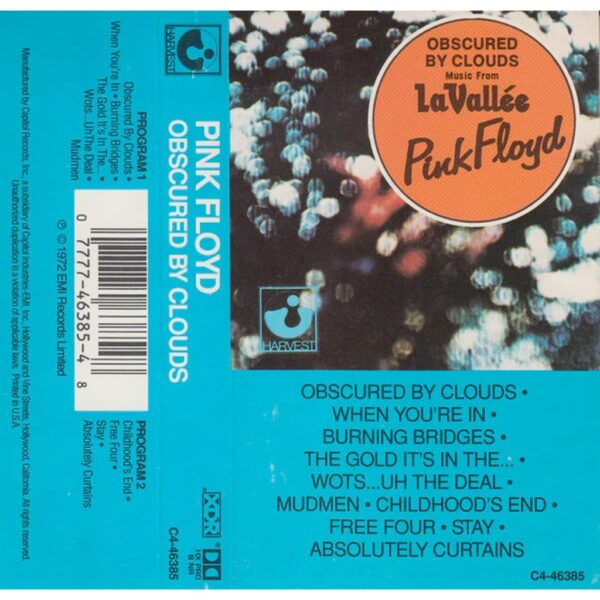 PINK FLOYD - OBSCURED BY CLOUDS CASSETTE