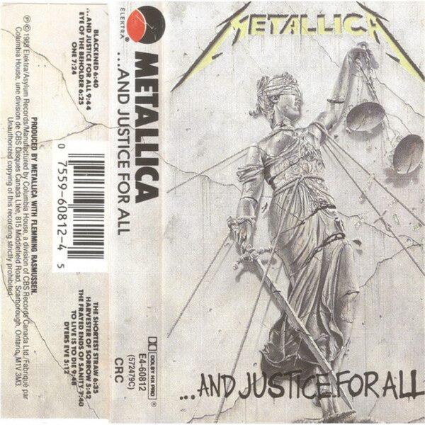 METALLICA - AND JUSTICE FOR ALL CASSETTE