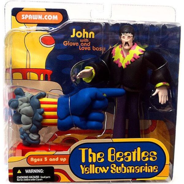 THE BEATLES - YELLOW SUBMARINE JOHN WITH GLOVE AND LOVE MUÑECO