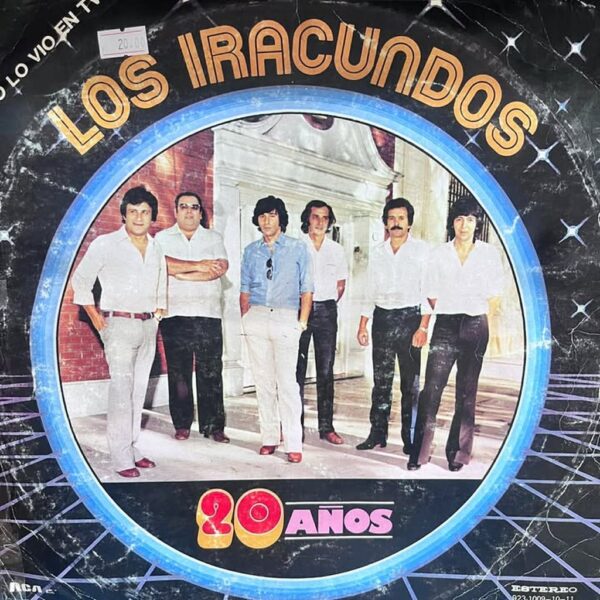 LOS IRACUNDOS - 20 AÑOS EXITOS ORIGINALES LP (DE EPOCA)