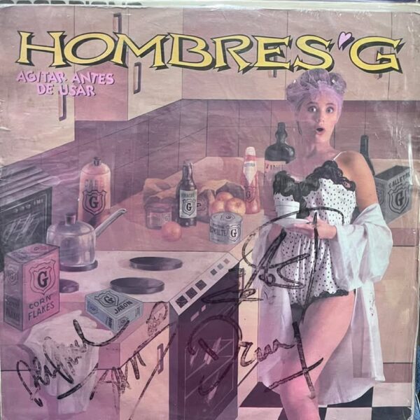 HOMBRES G - AGITAR ANTES DE USAR LP (DE EPOCA)