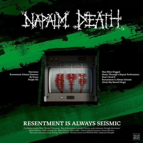 NAPALM DEATH - RESENTIMENT IS ALWAYS SEISMC CD
