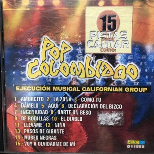POP COLOMBIANO - 15 PISTAS PARA CANTAR CD (SEGUNDA MANO)
