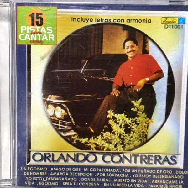 ORLANDO CONTRERAS - 15 PISTAS PARA CANTAR CD (SEGUNDA MANO)