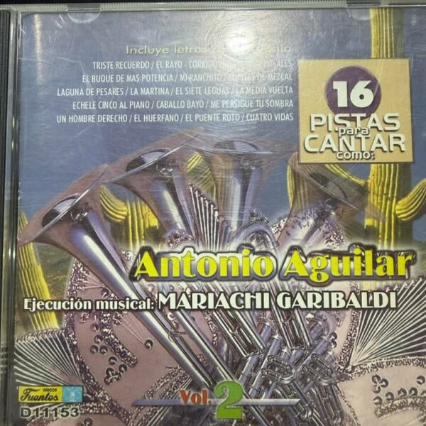 ANTONIO AGUILAR - 16 PISTAS PARA CANTAR COMO CD (SEGUNDA MANO)