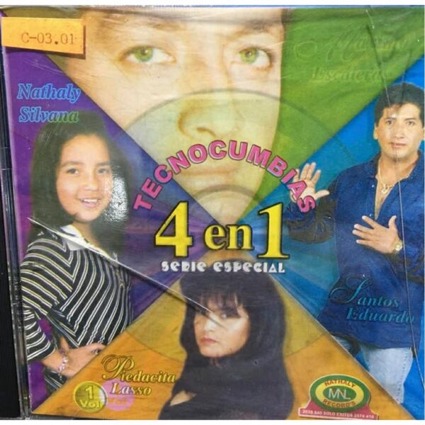 TECNOCUMBIAS - 4 EN 1 CD (SEGUNDA MANO)