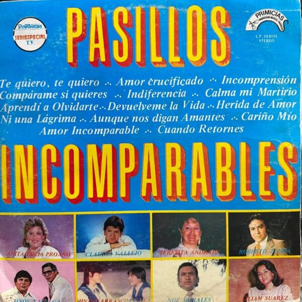 PASILLOS INCOMPARABLES - VARIOS INTERPRETES LP (DE EPOCA)