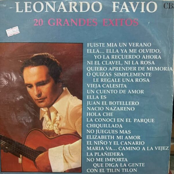 LEONARDO FAVIO - 20 GRANDES EXITOS LP (DE EPOCA)