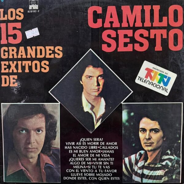 CAMILO SESTO - LOS 15 GRANDES EXITOS LP (DE EPOCA)
