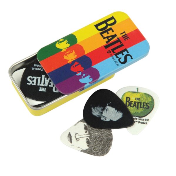 THE BEATLES JUEGO DE 15 VITELAS EN CAJA (GUITAR PICKS)